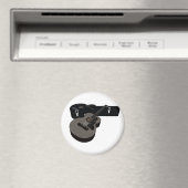 3Dハーフトーンアコースティックギター&ケース マグネット (インサイチュ (食洗機))