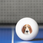 3Dバセットハウンド犬 卓球ボール (ネット)