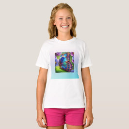 3Dバタフライスチルレジュビトラルフード付きスウェットシャツ Tシャツ