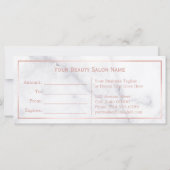 3Dバラ金ゴールドリップ美しいサロンギフト券 (裏面)