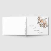 3Dバラ 薔薇 ゴールドフラワー 結婚式 ゲストブック (全面)