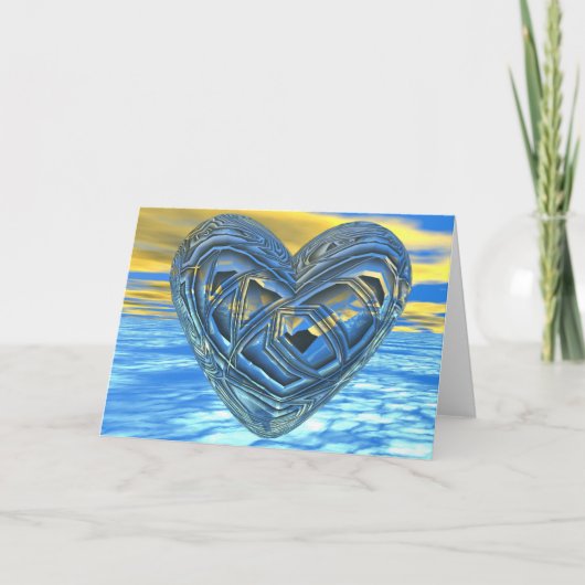 3Dバレンタインハート シーズンカード (正面)