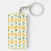 3Dパイナップルおよびパイナップルパターン キーホルダー (裏面)