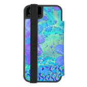 3Dパステルフラワーサイケデリック INCIPIO iPhoneウォレットケース (フォリオ裏面)