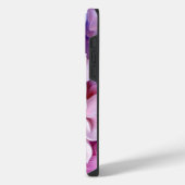 3Dパステルフラワーパターン iPhoneケース (左側面)