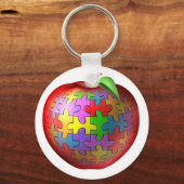 3DパズルApple キーホルダー (正面)