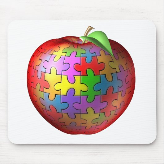 3DパズルApple マウスパッド (正面)
