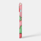 3Dパフピンクいちご美容フォンケース iPhone 15ケース (左側面)