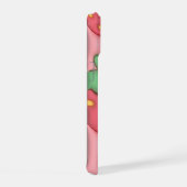 3Dパフピンクいちご美容フォンケース iPhone 15ケース (右側面)