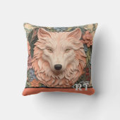 3Dパーソナライズされたウルフピーチ クッション (裏面)