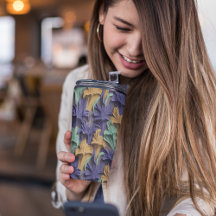 3Dパープルフローラ