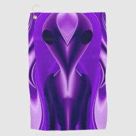 3Dパープルレインボードリームズ，エイリアン ゴルフタオル