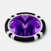 3Dパープルレインボードリームズ，エイリアン ポーカーチップ (シングル)