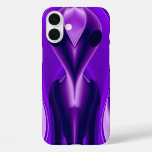 3Dパープルレインボードリームズ，エイリアン iPhone 16 PLUSケース