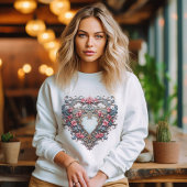 3Dパ華美ステルハートバレンタイン スウェットシャツ