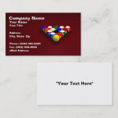 3Dビリヤードボール 名刺 (正面/裏面)