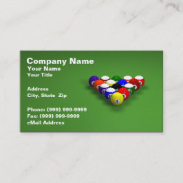 3Dビリヤードボール 名刺