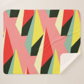 3Dピラミッド：レトロ幾何学的ヴィンテージ。 シェルパブランケット (正面(横))