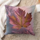 3Dピンクメープルリーフ装飾用クッション クッション (ブランケット)