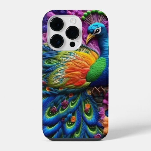 3Dピーコック iPhoneケース (裏面)