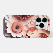 3Dピーチの色合い iPhoneケース (裏面横)