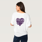 3Dファイバースラッ与えシュマイウィング（紫のオーバーレイ） Tシャツ (裏面フル)