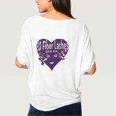 3Dファイバースラッ与えシュマイウィング（紫のオーバーレイ） Tシャツ (裏面)