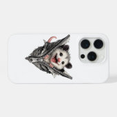3DファニーオポッサムインジッパーポケットiPhoneケース iPhoneケース (裏面横)