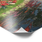 3Dファンタジーサンセットオーバーセーレーヌレイク鮮やか フォトプリント (角)