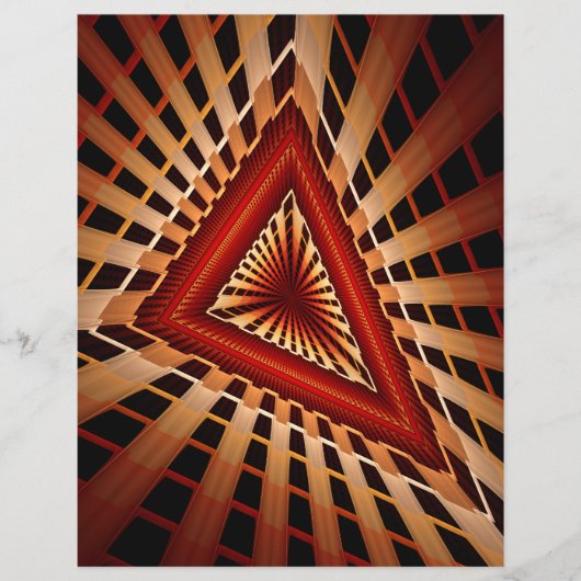 3Dファンタジーネットワークモダンフラクタル図形デザイン (正面)