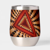 3Dファンタジーネットワークモダンフラクタル図形デザイン (背面)