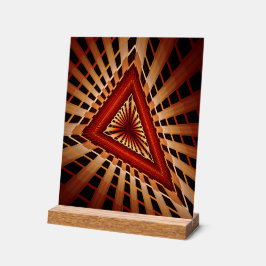 3Dファンタジーネットワークモダンフラクタル図形デザイン アクリルサイン