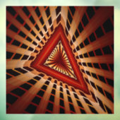 3Dファンタジーネットワークモダンフラクタル図形デザイン ウィンドウサイン (シート3)