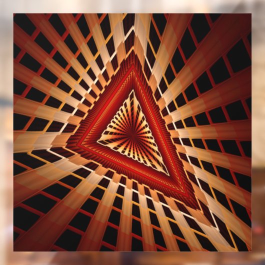 3Dファンタジーネットワークモダンフラクタル図形デザイン ウィンドウサイン (シート2)