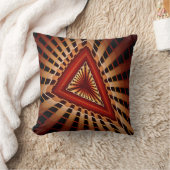 3Dファンタジーネットワークモダンフラクタル図形デザイン クッション (ブランケット)