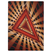 3Dファンタジーネットワークモダンフラクタル図形デザイン クリップボード (裏面)