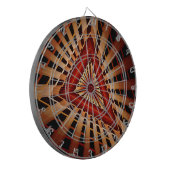 3Dファンタジーネットワークモダンフラクタル図形デザイン ダーツボード (正面左)