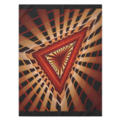 3Dファンタジーネットワークモダンフラクタル図形デザイン テーブルクロス (正面)