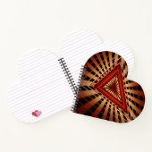 3Dファンタジーネットワークモダンフラクタル図形デザイン ノートブック (内部)