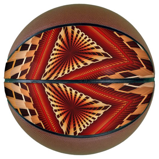 3Dファンタジーネットワークモダンフラクタル図形デザイン バスケットボール (正面)