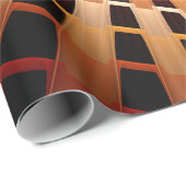 3Dファンタジーネットワークモダンフラクタル図形デザイン ラッピングペーパー (ロールコーナー)