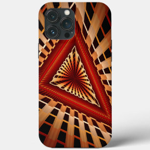 3Dファンタジーネットワークモダンフラクタル図形デザイン iPhone 13 PRO MAXケース