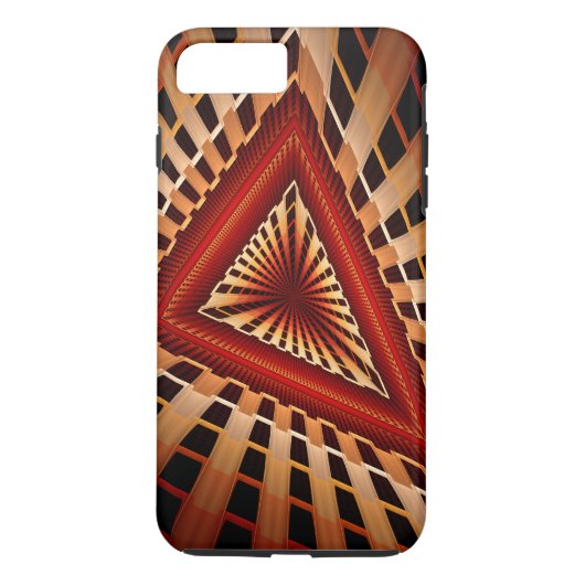 3Dファンタジーネットワークモダンフラクタル図形デザイン Case-Mate iPhoneケース (裏面)