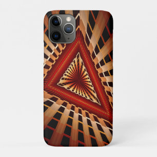 3Dファンタジーネットワークモダンフラクタル図形デザイン iPhone 11 PROケース