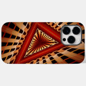 3Dファンタジーネットワークモダンフラクタル図形デザイン Case-Mate iPhoneケース (裏面 (横))