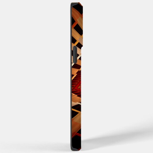 3Dファンタジーネットワークモダンフラクタル図形デザイン Case-Mate iPhoneケース (裏面 / 右)