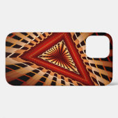 3Dファンタジーネットワークモダンフラクタル図形デザイン Case-Mate iPhoneケース (裏面 (横))