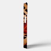 3Dファンタジーネットワークモダンフラクタル図形デザイン Case-Mate iPhoneケース (裏面 / 右)