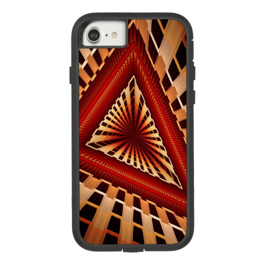 3Dファンタジーネットワークモダンフラクタル図形デザイン Case-Mate iPhoneケース (裏面)