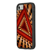 3Dファンタジーネットワークモダンフラクタル図形デザイン Case-Mate iPhoneケース (裏面/左)